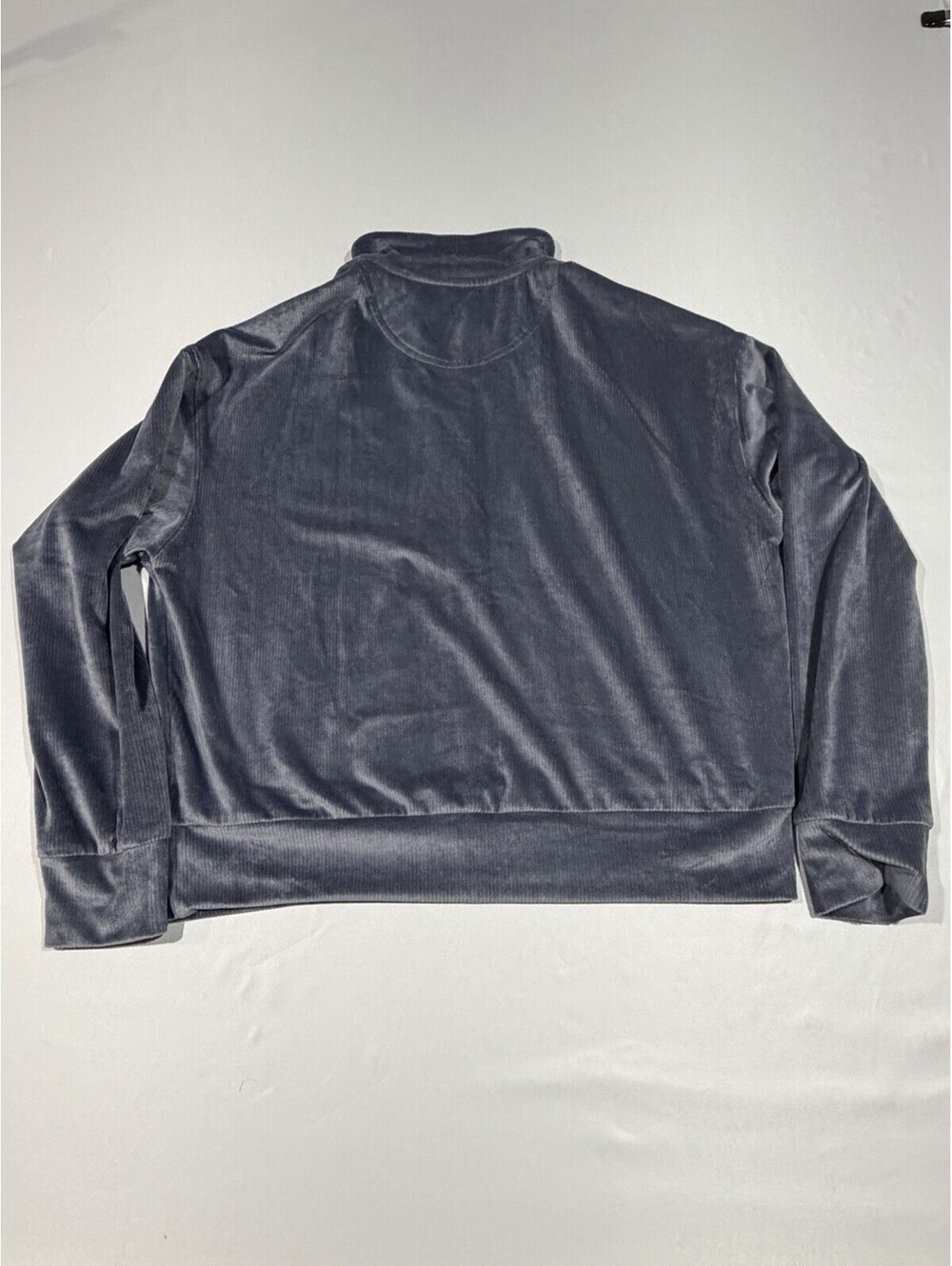 Vuori Haven Half Zip Sweatshirt Blue Ribbed Corduroy Size Small - Picture 7 of 7